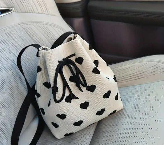 Mochila Knit corazones