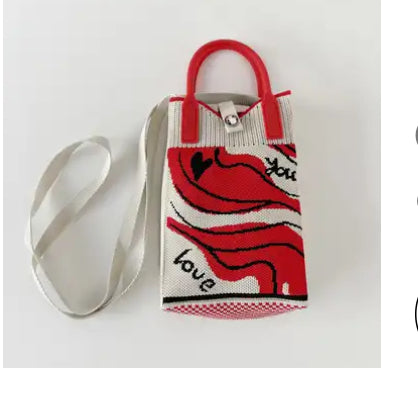 Bolsito con agarradera knit