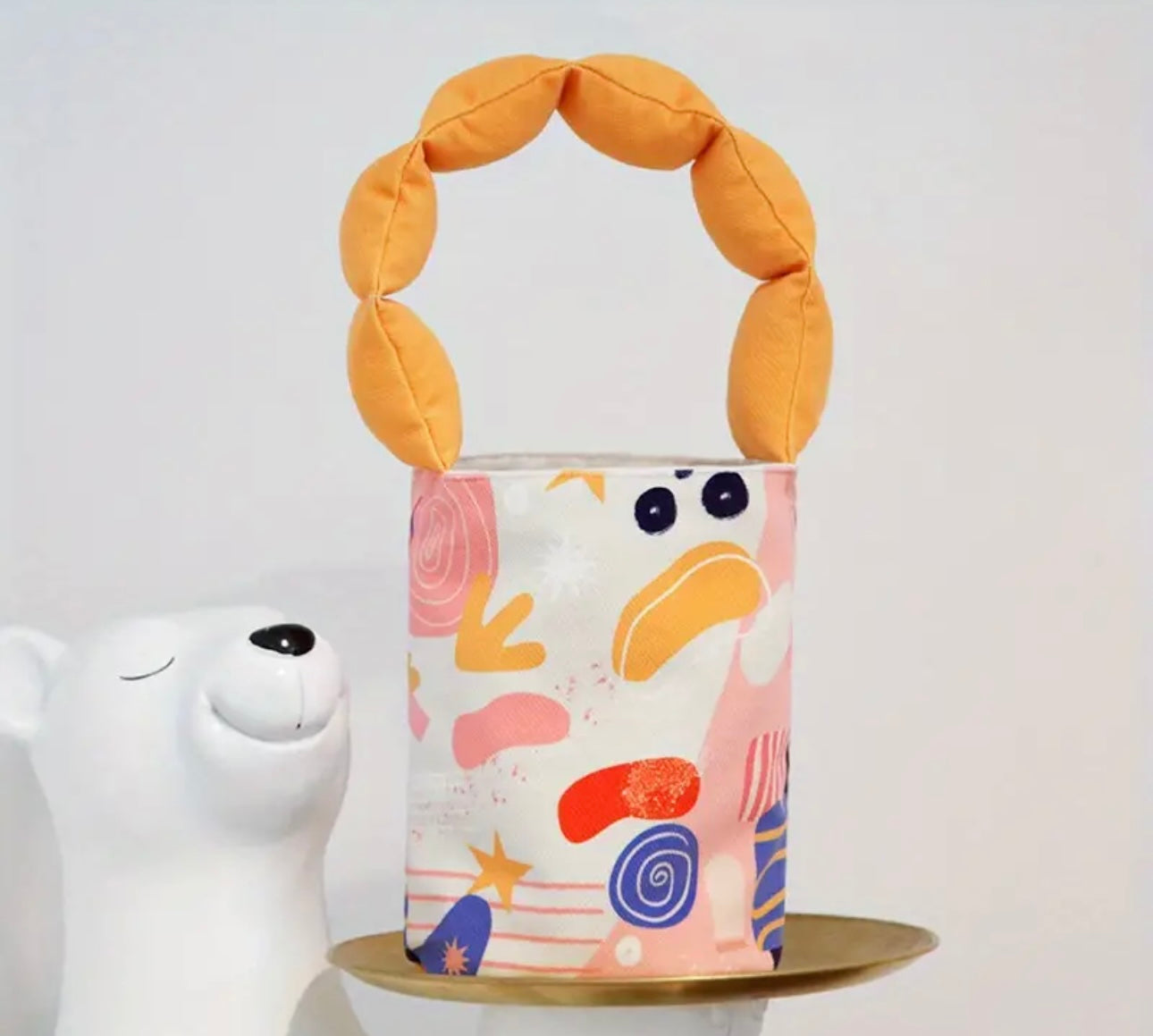 Bolso en tela estampado