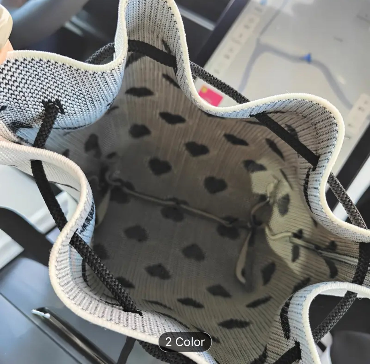 Mochila Knit corazones