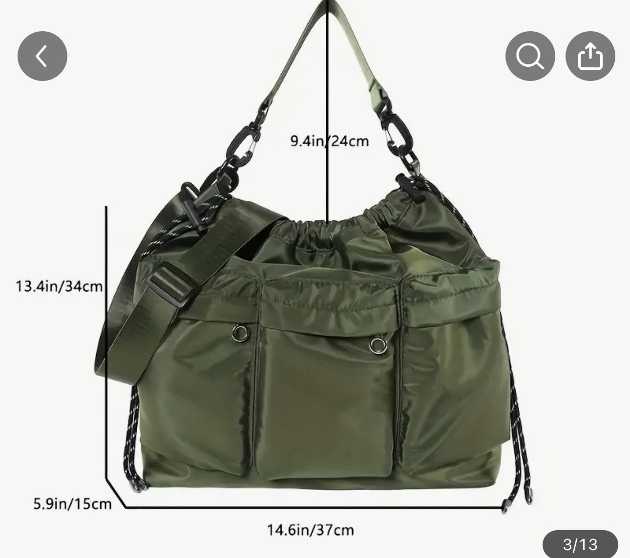 Bolso multi bolsillos