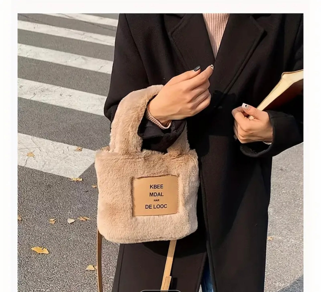 Bolso pelos letras