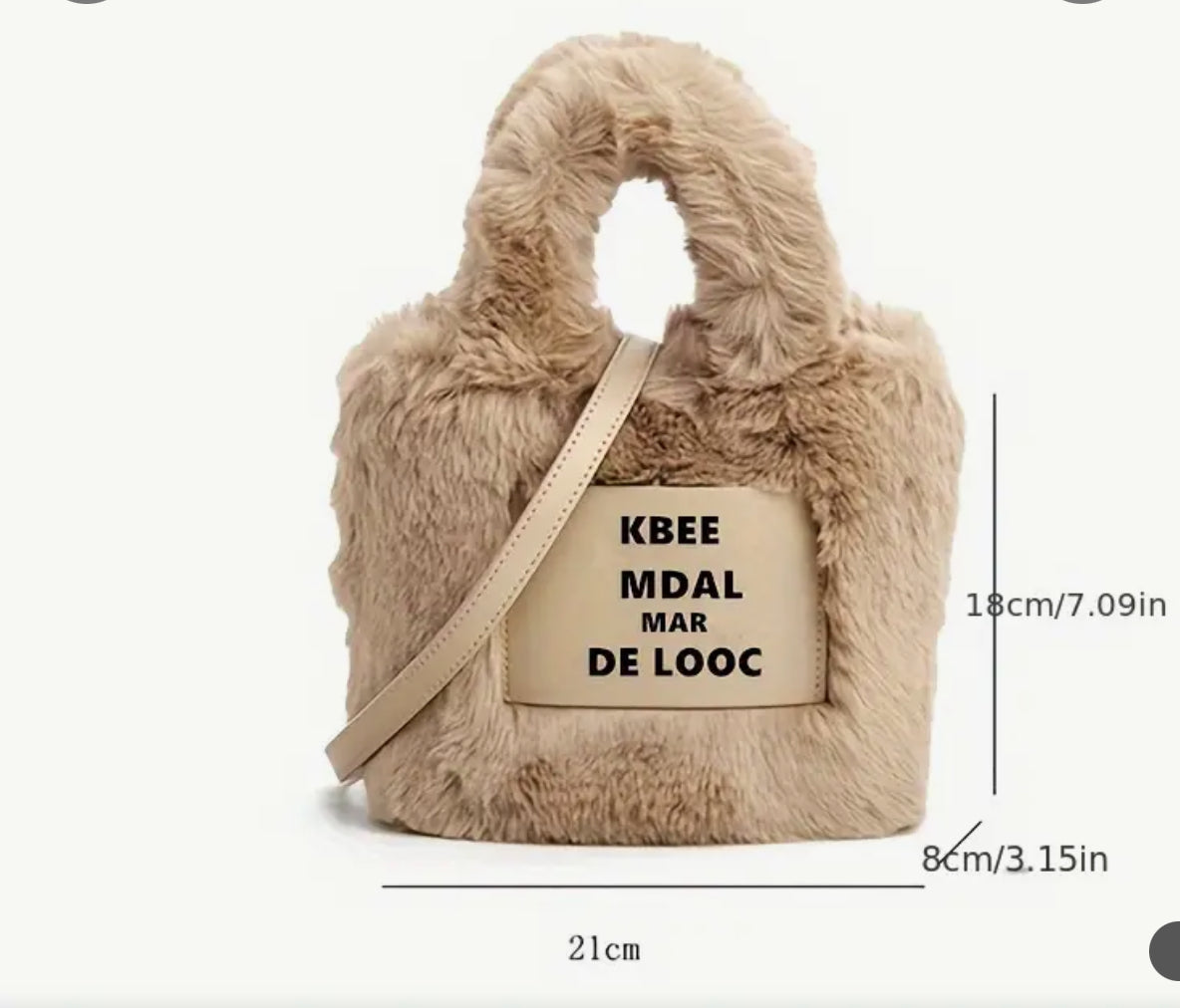 Bolso pelos letras