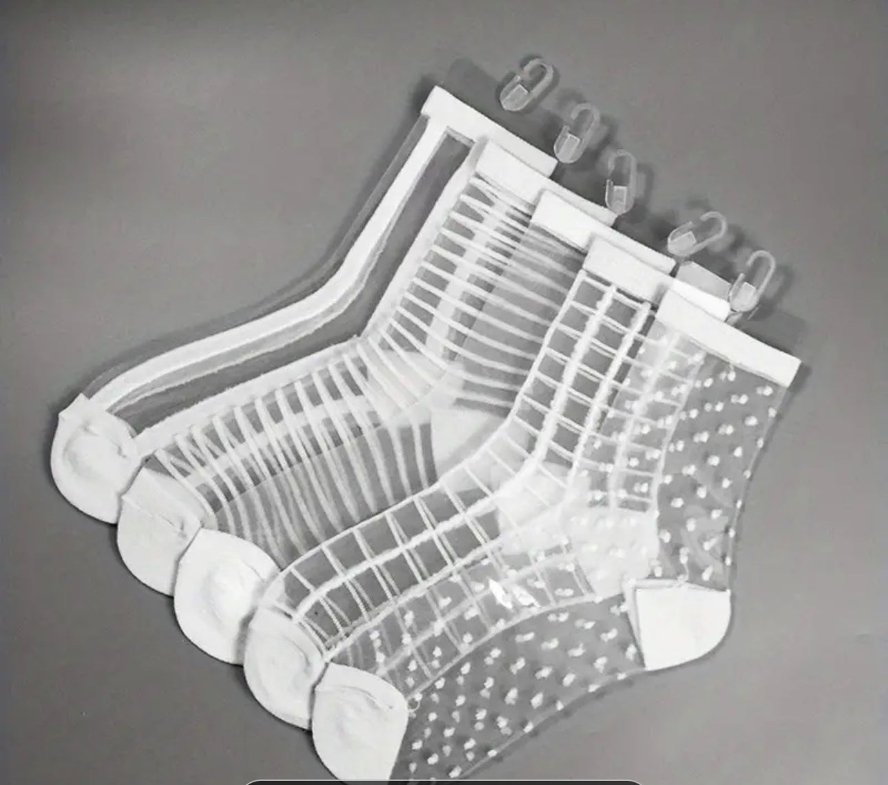 Medias con transparencia